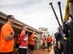 Members of the 96th Communications Squadron team stand quietly as the national anthem plays prior to their intramural softball game at Eglin Air Force Base, Fla., May 11.  The CS team won easily over the 33rd Maintenance Group team during the opening week of the intramural softball season.  (U.S. Air Force photo/Samuel King Jr.)