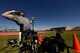 Scott Severn, 2017 Paralympian competitor, prepares to throw the shotput into the air May 10, 2017, at Luke Air Force Base, Ariz. Severn is a three-time Paralympic competitor and a two-time Paralympic medalist in the shotput. (U.S. Air Force photo by Airman 1st Class Alexander Cook) 