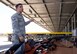 Airman 1st Class Hector Montoya, 721st Aerial Port Squadron ramp service specialist, instructs members of the 721st APS on fall prevention and protection on Ramstein Air Base, Germany, May 10, 2017. The 721st APS intended to train 70 personnel on fall protection as part of the Occupational Safety and Health Administration's Fall Prevention Stand-Down Week, which took place across the Air Force to prevent injuries and fatalities. (U.S. Air Force photo by Airman 1st Class Elizabeth Baker)