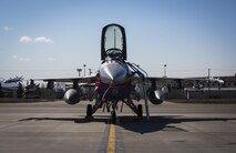 A U.S. Air Force F-16C Fighting Falcon aircraft with the 96th Test Wing based out of Eglin Air Force Base gets preflight operational checks at Joint Base Elmendorf-Richardson, Alaska, for exercise Northern Edge 2017, May 5, 2017. This exercise is Alaska’s largest and premier joint training exercise designed to practice operations, techniques and procedures, as well as enhance interoperability among the services. The exercise provides real-world proficiency in detection and tracking of units at sea, in the air and on land and response to multiple crises in the Indo-Asia-Pacific region. (U.S. Marine Corps photo by Lance Cpl. Andy Martinez)