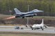 JOINT BASE ELMENDORF-RICHARDSON, Alaska -- A U.S. Air Force F-16 Falcon from Eglin Air Force Base, Fla., departs the runway May 9, 2017, in support of Exercise Northern Edge 2017. Northern Edge is Alaska’s largest and premier joint training exercise designed to practice operations, techniques and procedures, as well as enhance interoperability among the services. Thousands of participants from all the services—Airmen, Soldiers, Sailors, Marines and Coast Guard personnel from active duty, Reserve and National Guard units—are involved. (U.S. Air Force photo/Master Sgt. John Gordinier)