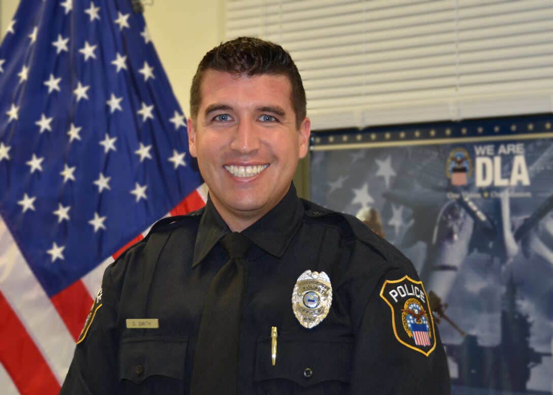 Defense Logistics Agency Installation Support at Richmond’s Dustin Smith is a federal police officer who serves at Defense Supply Center Richmond, Virginia. 
