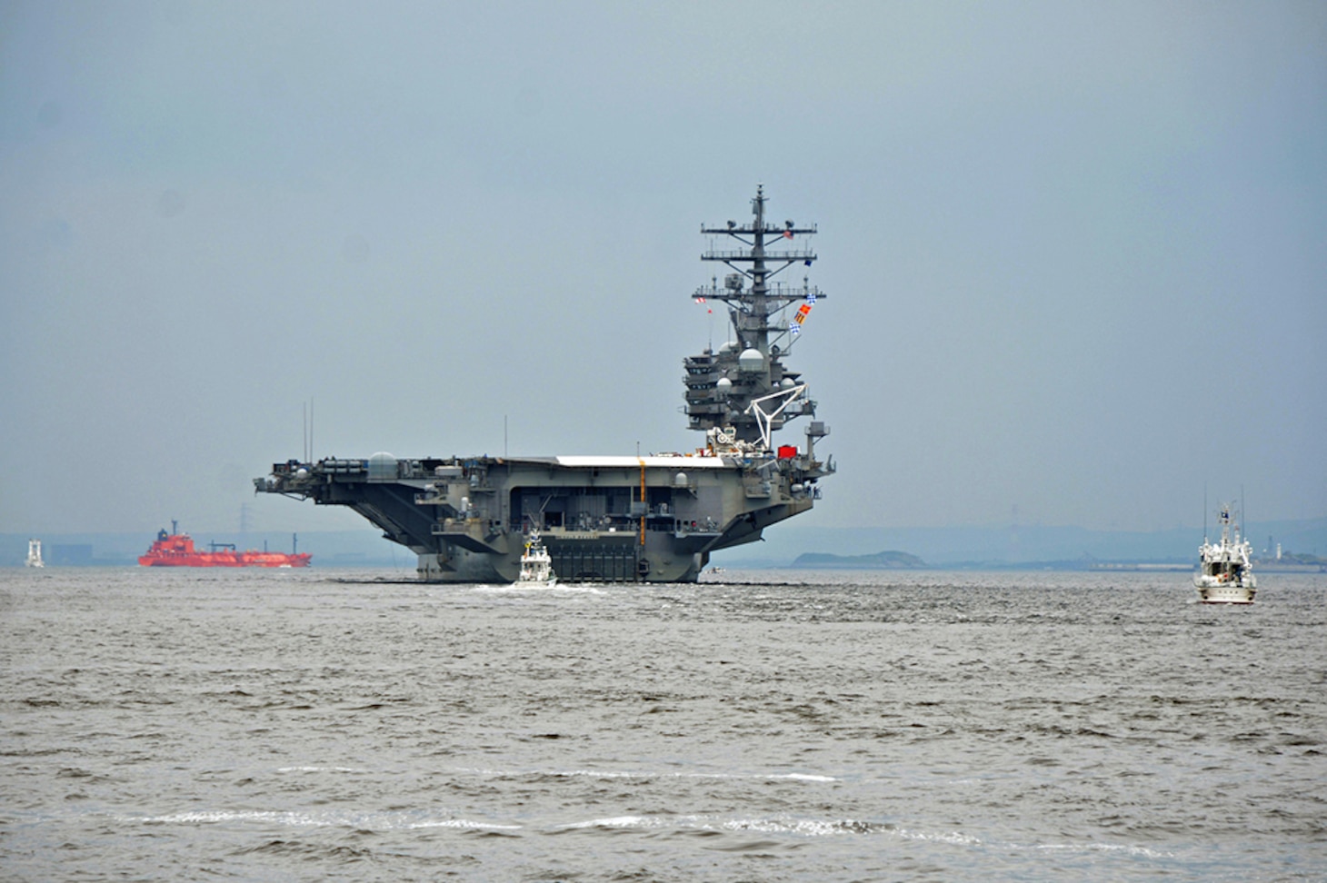 USS Ronald Reagan Makes First Port Visit to Singapore Since 2019