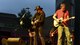 Trace Adkins, country music singer, jams out with Brian Wooten, his lead guitarist, at Aviano Air Base, Italy, May 12, 2017. The USO concert was a free event for Airmen and their families. (Photo by U.S. Air Force Airman 1st Class Ryan Brooks)