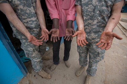 MEDRETE 17-3 includes participants from the Chadian government, U.S. Army Africa, and the 3rd Medical Command Deployment Support in Forest Park, Ga. It is the third in a series of medical readiness training exercises that USARAF is scheduled to facilitate in various countries in Africa. The mutually beneficial exercise offers opportunities for the partnered militaries to share best practices and improve medical treatment processes. (U.S. Army Africa photo by Staff Sgt. Shejal Pulivarti)