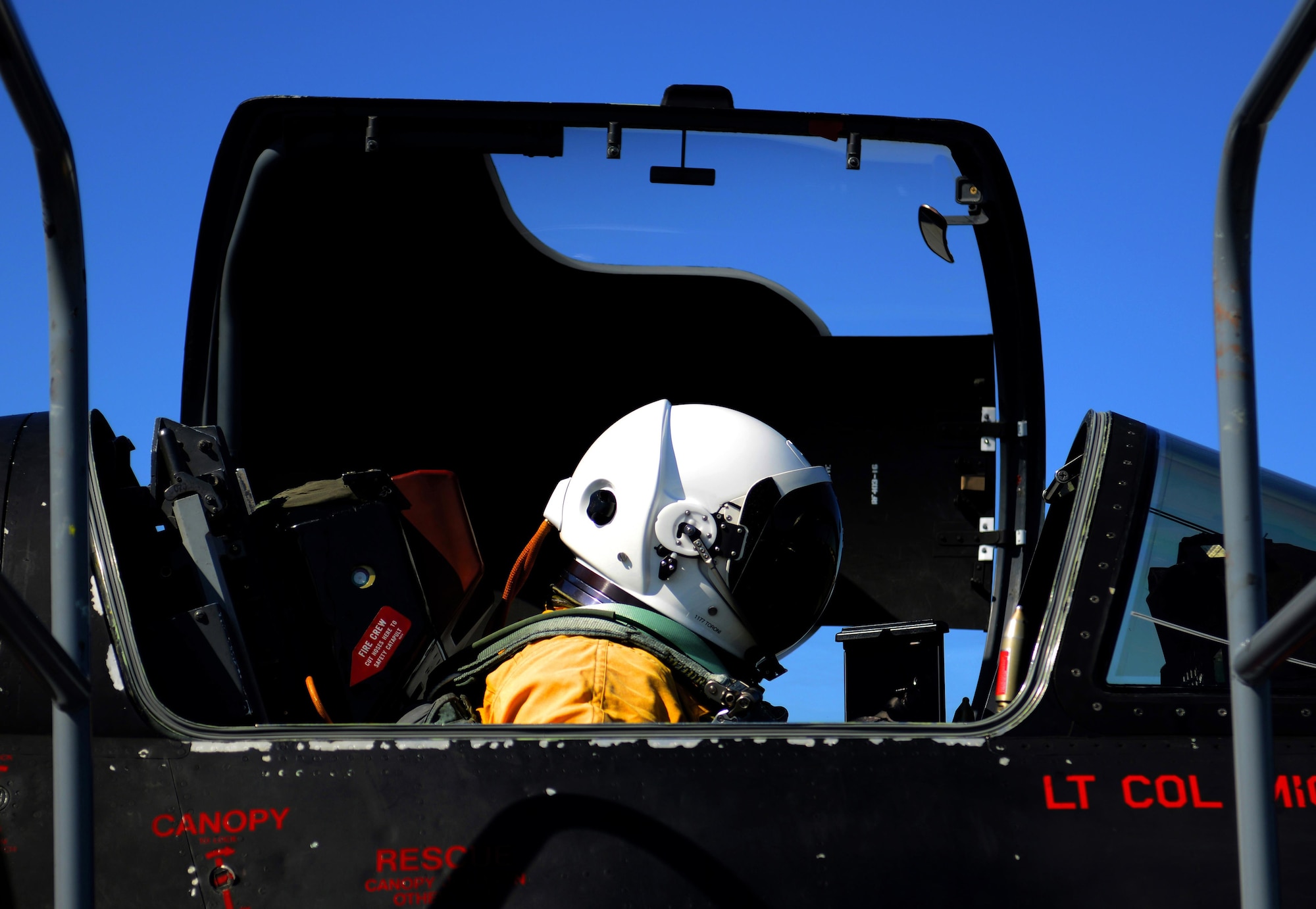 A U-2 Dragon Lady pilot prepares to take off during exercise Northern Edge 17 at Joint Base Elmendorf-Richardson, Alaska, May 11, 2017. The joint training exercise is focused on interoperability and hosting approximately 6,000 service members, 200 fixed-wing aircraft and provides the Army, Navy, Air Force, Marines and Coast Guard with critical training. (U.S. Air Force photo/Staff Sgt. Jeffrey Schultze)