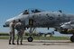 U.S. Senior Airman Justin Macken (left), and Staff Sgt. Alex Albrecht, crew chiefs with the 447th Expeditionary Aircraft Maintenance Squadron, speak with the A-10 Thunderbolt II pilot during a pre-flight check April 5, 2017, at Incirlik Air Base, Turkey, in support of Operation INHERENT RESOLVE. Pre-flight checks are accomplished to ensure the aircraft is prepared for flight. (U.S. Air Force photo by Airman 1st Class Devin M. Rumbaugh)