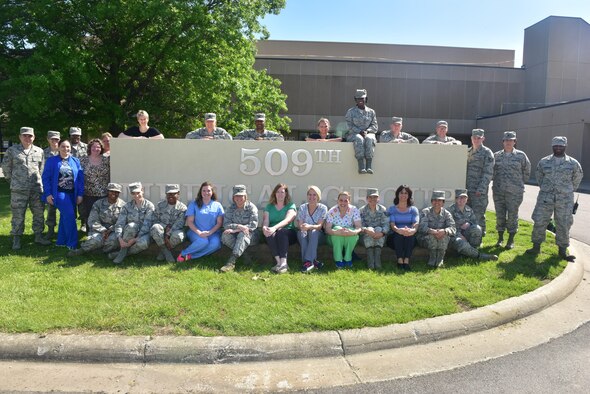 Members of Team Whiteman assigned to the 509th Medical Group are featured during National Nurse's Week at Whiteman Air Force Base, Mo., May 9, 2017. From May 6 to 12, Whiteman is highlighting officer, enlisted and civilian medical service providers who readily provide medicine, health education and care to patients. Medical technicians support various health care career fields and all work together to provide vital treatment to those in need.