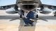 U.S. Air Force Airman 1st Class A.J. Kovacs, a 14th Aircraft Maintenance Unit crew chief, does pre-flight inspections prior to take-off at Kunsan Air Base, Republic of Korea, May 16, 2017. Kovacs along with other maintenance professionals with the 35th Fighter Wing from Misawa Air Base, Japan, remain deployed to Kunsan for the next month and a half, fully integrating with the 80th Fighter Squadrons daily operations. These operations are invaluable to Airmen, giving them the opportunity to work together with the other squadrons, providing and receiving help when needed. (U.S. Air Force photo by Senior Airman Brittany A. Chase)