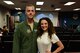 Maj. Matthew Olde, Wings Over Wayne Air Show director (left), and singer, Danika Portz (right), attend a briefing for a KC-135R Stratotanker incentive flight before the Wings Over Wayne Air Show, May 18, 2017, at Seymour Johnson Air Force Base, North Carolina. The U.S. Navy’s premiere aerial demonstration team, the Blue Angels, are scheduled to headline this year’s air show, May 20-21, 2017. (U.S. Air Force photo by Airman 1st Class Kenneth Boyton)