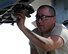 Staff Sgt. Joseph Ramos, a weapons loader assigned to the 149th Fighter Wing, Air National Guard, conducts post-flight checks of an F-16 Fighting Falcon during Coronet Cactus at Davis-Monthan Air Force Base, Ariz., May 10, 2017. Coronet Cactus is an annual training event that takes members of the 149th Fighter Wing, headquartered at Joint Base San Antonio-Lackland, Texas, to Tucson, Arizona to participate in an simulated deployment exercise. (Air National Guard photo by Tech. Sgt. Mindy Bloem)