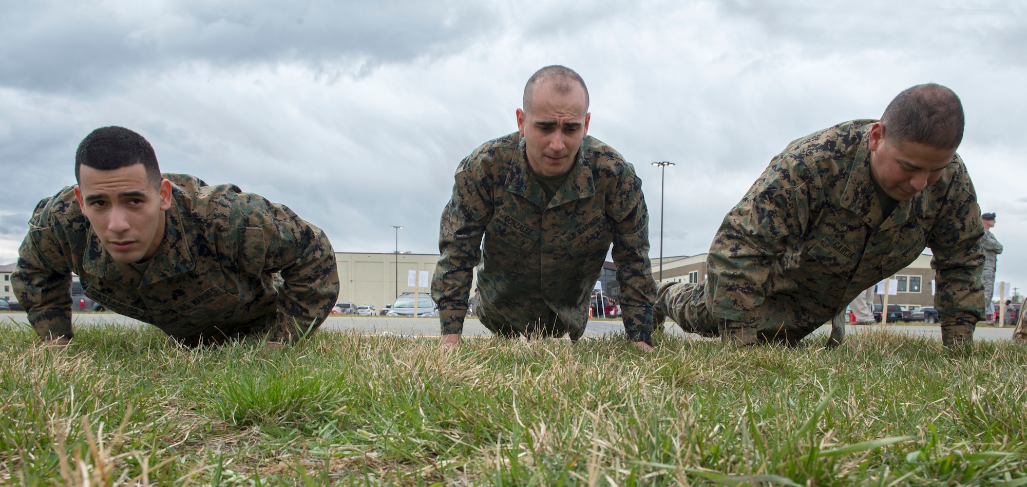 Service members and government contract workers compete during Defender Day Challenge on Joint Base Elmendorf-Richardson, Alaska, May 17, 2017. Defender Day is part of police week which focuses on remembrance of those who have made the ultimate sacrifice in the line of duty. 