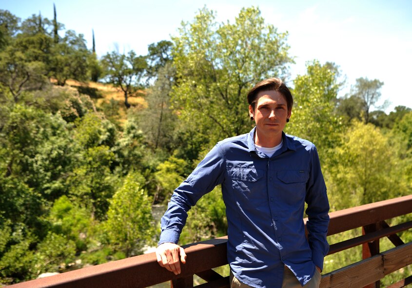 Chadwick McCready, 9th Civil Engineer Squadron biologist, poses for a photo May 18, 2017, at Beale Air Force Base, California. (U.S. Air Force photo/Airman 1st Class Tristan D. Viglianco)