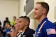 Lt. Nate Scott, U.S. Navy Blue Angels left wing pilot, waits to speak at an assembly, May 19, 2017, at Eastern Wayne High School in Goldsboro, North Carolina. Scott joined the Blue Angels premiere aerial demonstration team in 2016, and has accumulated more than 1600 flight hours. (U.S. Air Force photo by Airman 1st Class Miranda A. Loera)