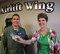 Commander of the 932nd Operations Group at the 932nd Airlift Wing, Lt. Col. Ray Smith, presents Lt. Col. Stephanie Boehning with a special coin recognizing her military years of service to the unit and the nation.  She enjoyed the surprise retirement party put on by her fellow wing staff members on May 18, 2017 at Scott Air Force Base, Illinois.  Boehning served with honor during Desert Storm overseas, and a variety of jobs with the 932nd Airlift Wing.  She will now will continue working as the wing's civilian process improvement manager and certified Covey facilitator.  (U.S. Air Force photo by Lt. Col. Stan Paregien)