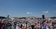 Spectators view multiple aircraft static displays and demonstrations during the Wings Over Wayne Air Show, May 20, 2017, at Seymour Johnson Air Force Base, North Carolina. The U.S. Navy’s premiere aerial demonstration team, the Blue Angels, headlined the free, two-day air show. (U.S. Air Force photo by Airman 1st Class Kenneth Boyton)