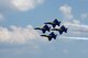 The U.S. Navy Blue Angels fly in formation during the Wings Over Wayne Air Show, May 20, 2017, at Seymour Johnson Air Force Base, North Carolina. Seymour Johnson AFB hosted the free, two-day air show as a way to thank the public and local community for their ongoing support of the base’s missions. (U.S. Air Force photo by Airman 1st Class Kenneth Boyton)