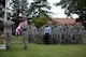 Airmen assigned to the 39th Air Base Wing salute the American flag during the Incirlik Police Week 2017 closing ceremony May 18, 2017, at Incirlik Air Base, Turkey. National Police Week began in 1962 after President John F. Kennedy signed a proclamation designating May 15 as Peace Officers Memorial Day and the week in which that date falls as Police Week. (U.S. Air Force photo by Airman 1st Class Devin M. Rumbaugh)