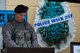 U.S. Air Force Tech. Sgt. Edwin Bowser, 39th Security Forces Squadron flight chief, reads the names of fallen police officers during a memorial vigil May 18, 2017, at Incirlik Air Base, Turkey. National Police Week began in 1962 after President John F. Kennedy signed a proclamation designating May 15 as Peace Officers Memorial Day and the week in which that date falls as Police Week. (U.S. Air Force photo by Airman 1st Class Devin M. Rumbaugh)