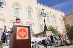 MILLEDGEVILLE, Georgia (May 19, 2017) – Navy Adm. Kurt W. Tidd, commander of U.S. Southern Command, addresses students and faculty at Georgia Military College. Tidd was a guest speaker during the college’s Memorial Day Parade. (Photo courtesy of Georgia Military College)
