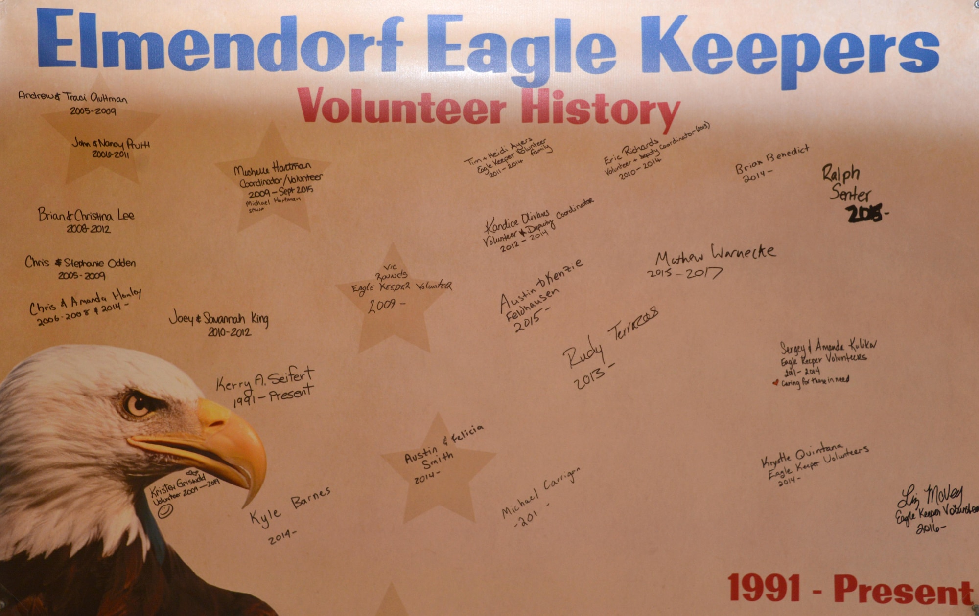 The Elmendorf Bald Eagle Aviary at Joint Base Elmendorf-Richardson, Alaska. 