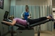 Jennifer Sparatore, 92nd Medical Group physical therapy assistant, works with Lauren Buyer, 92nd MDG physical therapist, on an traction table April 20, 2017 at Fairchild Air Force Base, Washington. Traction tables and similar devices are used to induce controlled flexing of spinal column.
(U.S. Air Force Photo / Airman 1st Class Ryan Lackey)
