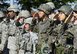 U.S. Air Force 51st Security Forces Squadron and Republic of Korea Military Police members render a salute during a Memorial Retreat Ceremony, at Osan Air Base, Republic of Korea, May 19, 2017. The solemn ceremony was the height of Police Week, a week dedicated to honoring those who gave the ultimate sacrifice in the line of duty. (U.S. Air Force photo by Staff Sgt. Alex Fox Echols III)
