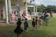 Children from Kadena Elementary School walk from one educational booth to another May 22, 2017, at Kadena Air Base, Japan. The school’s English as a Second Language team presented 12 stations representing Guinness Book of World Records to the whole school. (U.S. Air Force photo by Senior Airman John Linzmeier)