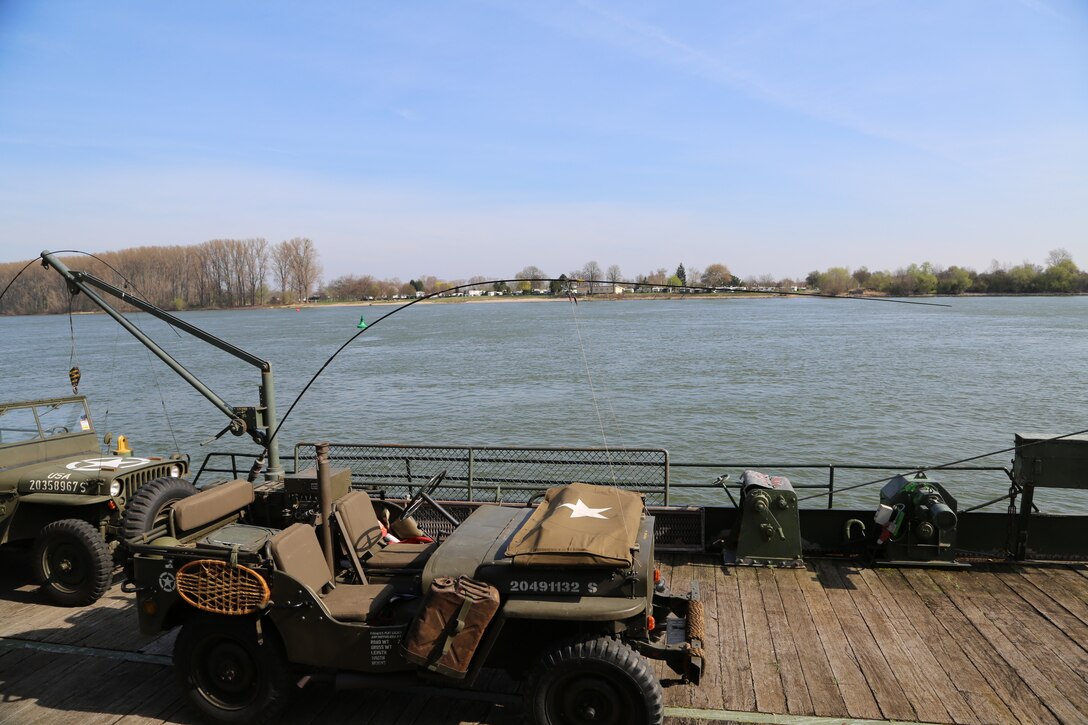 U.S. and German government and military officials honored the bravery and accomplishments of the 249th Engineer Battalion by unveiling a World War II monument dedicated to them on the riverbank of the Rhine in Neirstein, Germany.