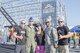 Col. Scott Gaab, 436th Airlift Wing vice commander, and Lt.Col. Arnold Mosley, 436th Force Support Squadron commander, stand with Kevin Klein, Rebekah Bonilla and Brent Steffensen, professional athletes with Alpha Warrior, during the Alpha Warrior battle station competition May 17, 2017, on Dover Air Force Base, Del. Klein, Bonilla and Steffensen were at dover to christen the Dover AFB’s first Alpha Warrior Challenge and deliver a battle station. (U.S. Air Force photo by Staff Sgt. Jared Duhon)