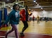 A participant in the 2017 Spring Kaiserslautern Military Community Special Olympics runs with her “buddy” during the relay race on Ramstein Air Base, Germany, May 19, 2017. Buddies were military and civilian volunteers who helped their Olympians get to and participate in each event. (U.S. Air Force photo by Staff Sgt. Timothy Moore)