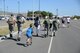 Military members and their families participate in the 7th Annual Gold Star Families Ruck March May 20, 2017 at Travis Air Force Base, Calif. The event, which featured 275 participants, is held every year by the Travis First Sergeant's Council to support Gold Star Families. (U.S. Air Force photo/Tech. Sgt. James Hodgman)
