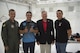 Col. Houston Cantwell, 49th Wing commander, Shaun “Nytfury” Taylor, 1st place 2016 Drone Racing Worlds Championship, retired Gen. John Jumper, former U.S. Air Force chief of staff, and Gary Crouse, 1st place team 2016 Spaceport Drone Race, pose for a picture prior to a virtual drone racing demonstration on Holloman Air Force Base, N.M., May 19, 2017. During Jumper’s visit he was updated on current Remotely Piloted Aircraft training, given a look into the possibilities of future unmanned aircraft technology, and a virtual drone racing obstacle course demonstration. Jumper is most known within the RPA community for his work arming the MQ-1 Predator. (U.S. Air Force Photo by Senior Airman Chase Cannon)