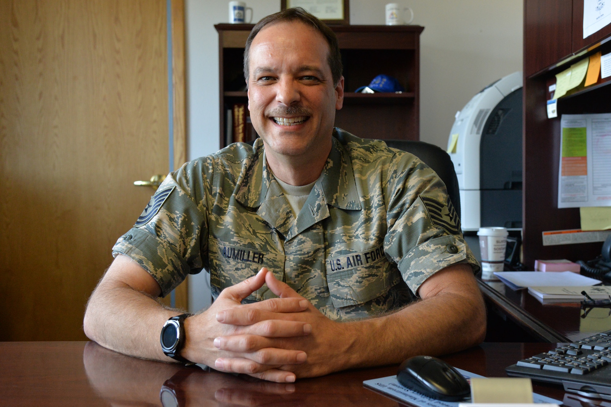 Tech. Sgt. Edwin Aumiller, 341st Missile Wing NCO in charge of EO, poses for a photo May 23, 2017, at Malmstrom Air Force Base, Mont. Service members and federal employees who feel they are discriminated against can choose to submit a formal or informal complaint. (U.S. Air Force photo/Airman 1st Class Daniel Brosam)