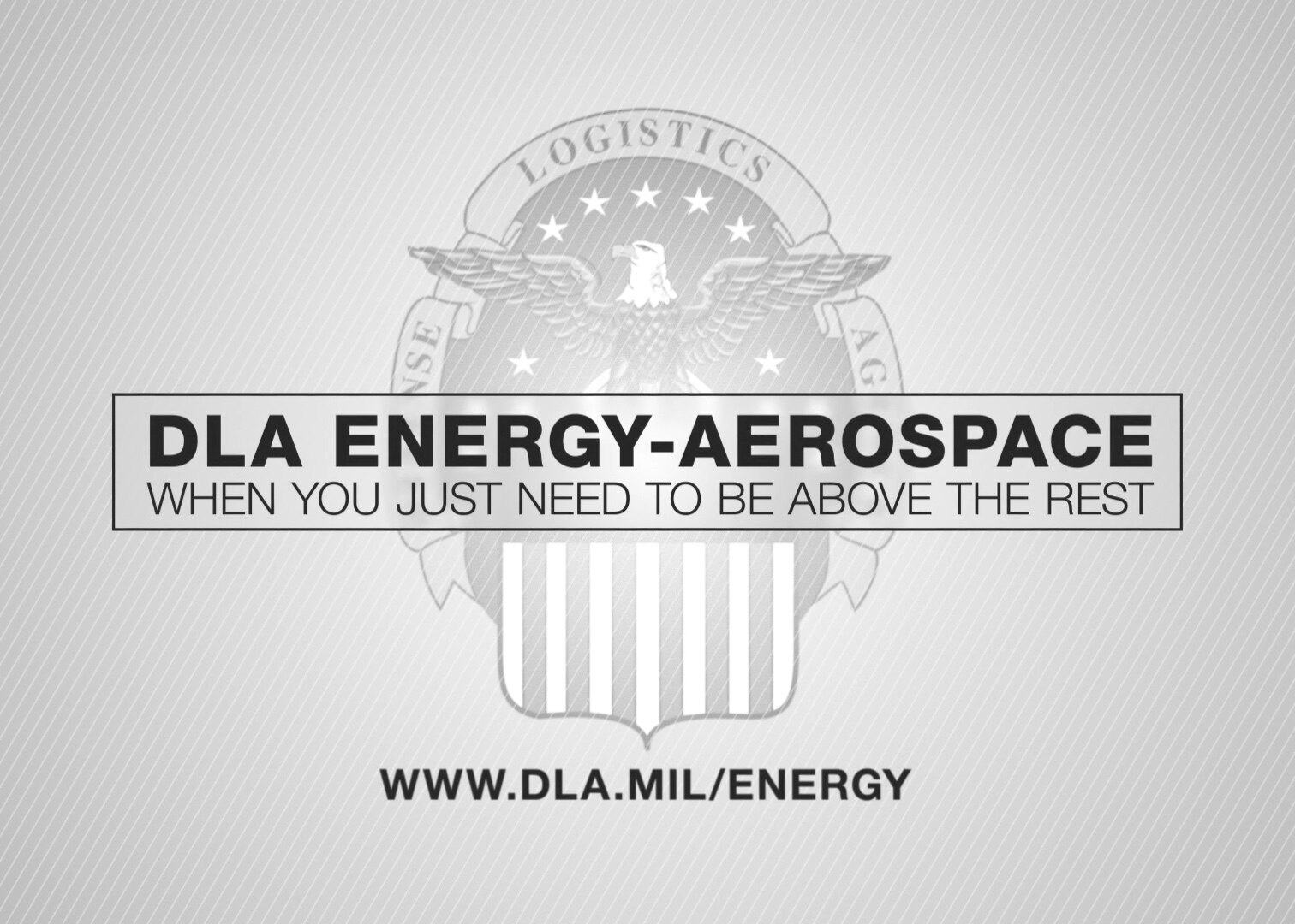 Screenshot is opening scene of DLA Energy Aerospace's commercial, "DLA Energy-Aerospace When You Just Need to be Above the Rest." The video was created to showcase products that are managed by the division.