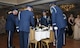 Members of the 914th Honor Guard perform a POW/MIA (prisoner of war/missing in action) ceremony during the Western New York Armed Forces ball at Salvatore’s Italian Gardens in Depew, N.Y., May 13, 2017. The ceremony serves as a remembrance to honor our brothers and sisters in arms who have gone missing or have been held prisoner while serving their country. (U.S. Air Force photo by Peter Borys) 