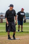 Scott's military police and first responders, along with law enforcement members from the surrounding communites, gathered together to play softball May 17 at Scott Air Force Base, Illinois. The gathering of everyone helped boost the comroderie with the base and local law enforcement. (U.S. Air Force photos/ Senior Airman Tristin English)