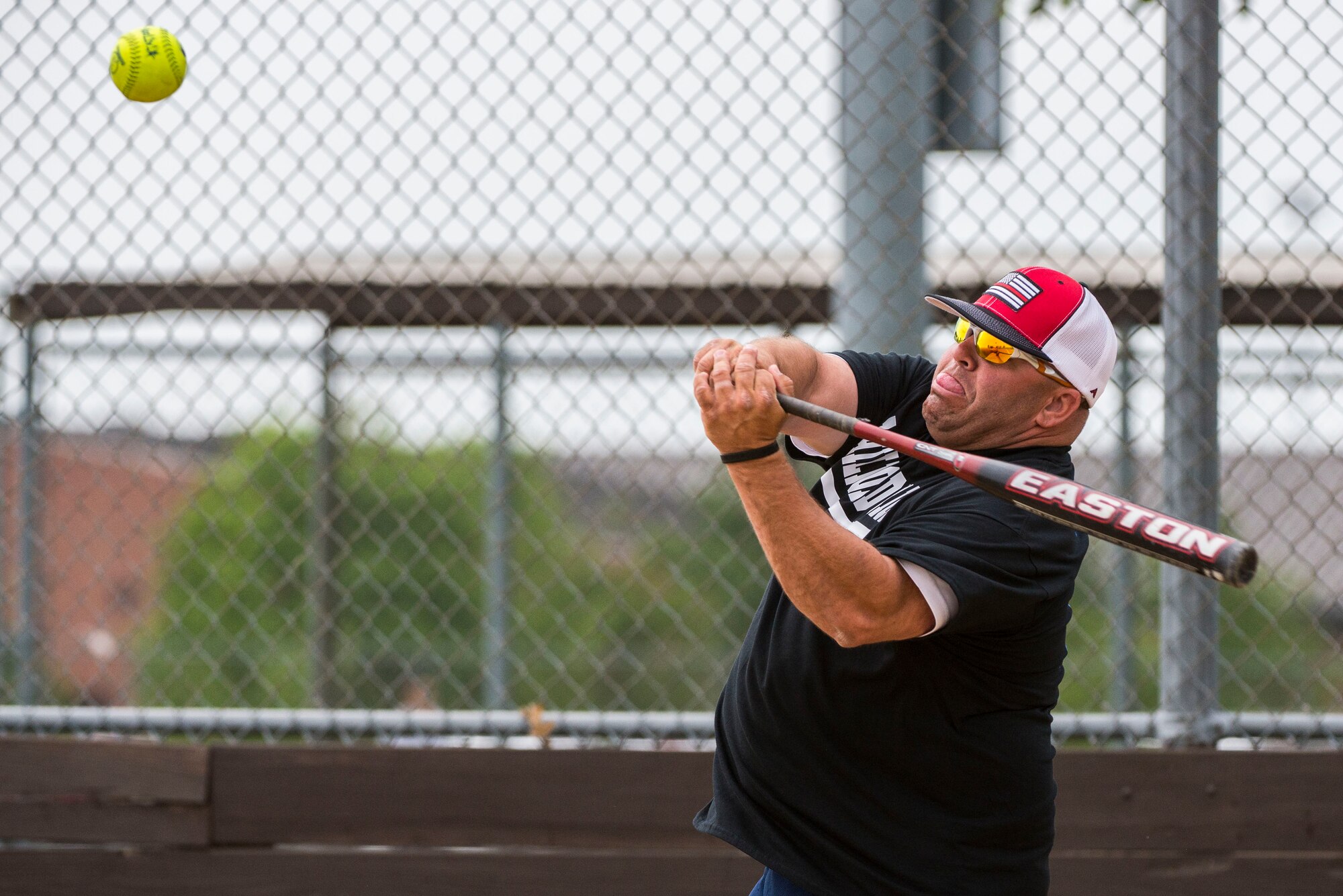 Scott's military police and first responders, along with law enforcement members from the surrounding communites, gathered together to play softball May 17 at Scott Air Force Base, Illinois. The gathering of everyone helped boost the comroderie with the base and local law enforcement. (U.S. Air Force photos/ Senior Airman Tristin English)