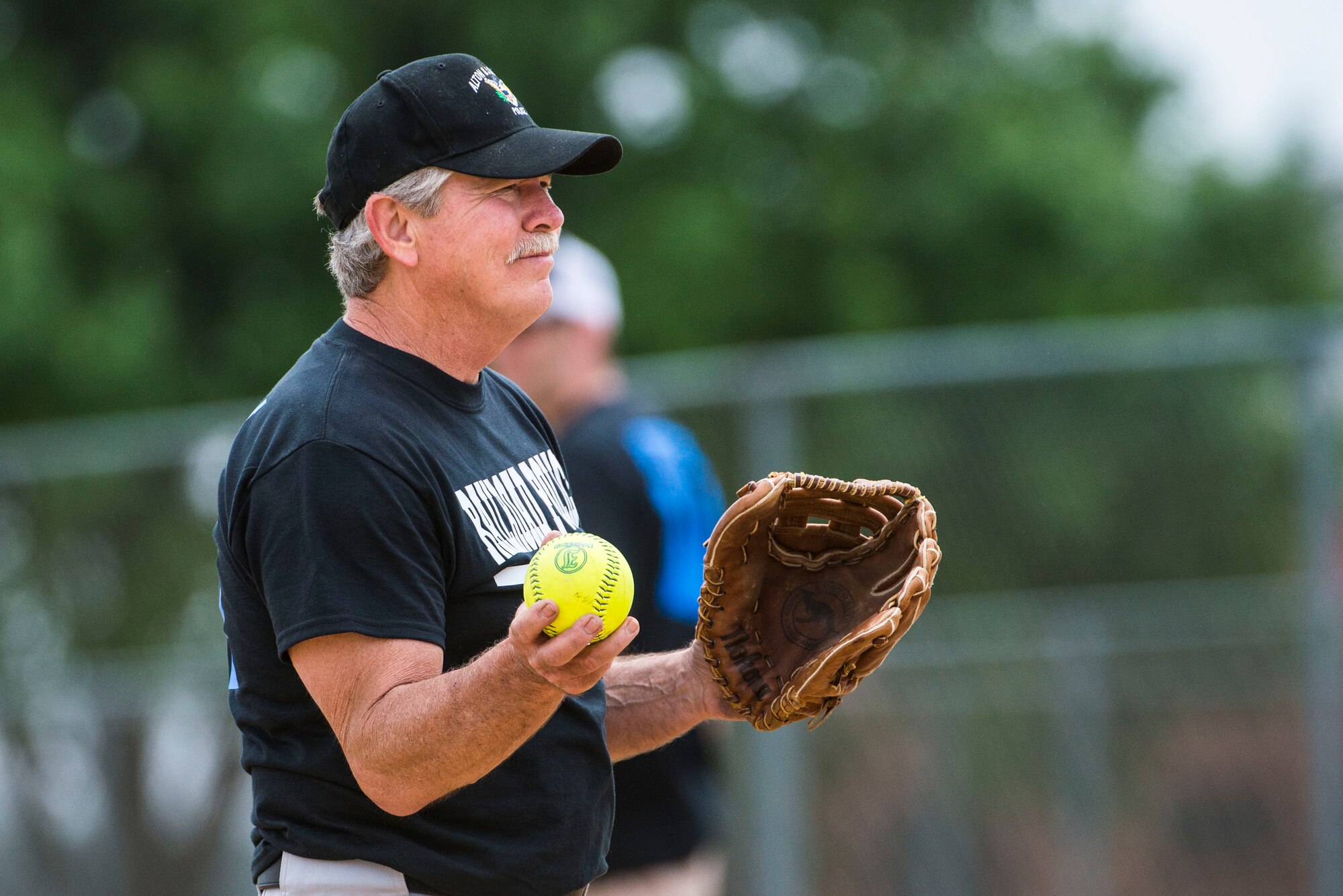 Scott's military police and first responders, along with law enforcement members from the surrounding communites, gathered together to play softball May 17 at Scott Air Force Base, Illinois. The gathering of everyone helped boost the comroderie with the base and local law enforcement. (U.S. Air Force photos/ Senior Airman Tristin English)