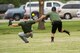 Scott's military police and first responders, along with law enforcement members from the surrounding communites, gathered together to play softball May 17 at Scott Air Force Base, Illinois. The gathering of everyone helped boost the comroderie with the base and local law enforcement. (U.S. Air Force photos/ Senior Airman Tristin English)