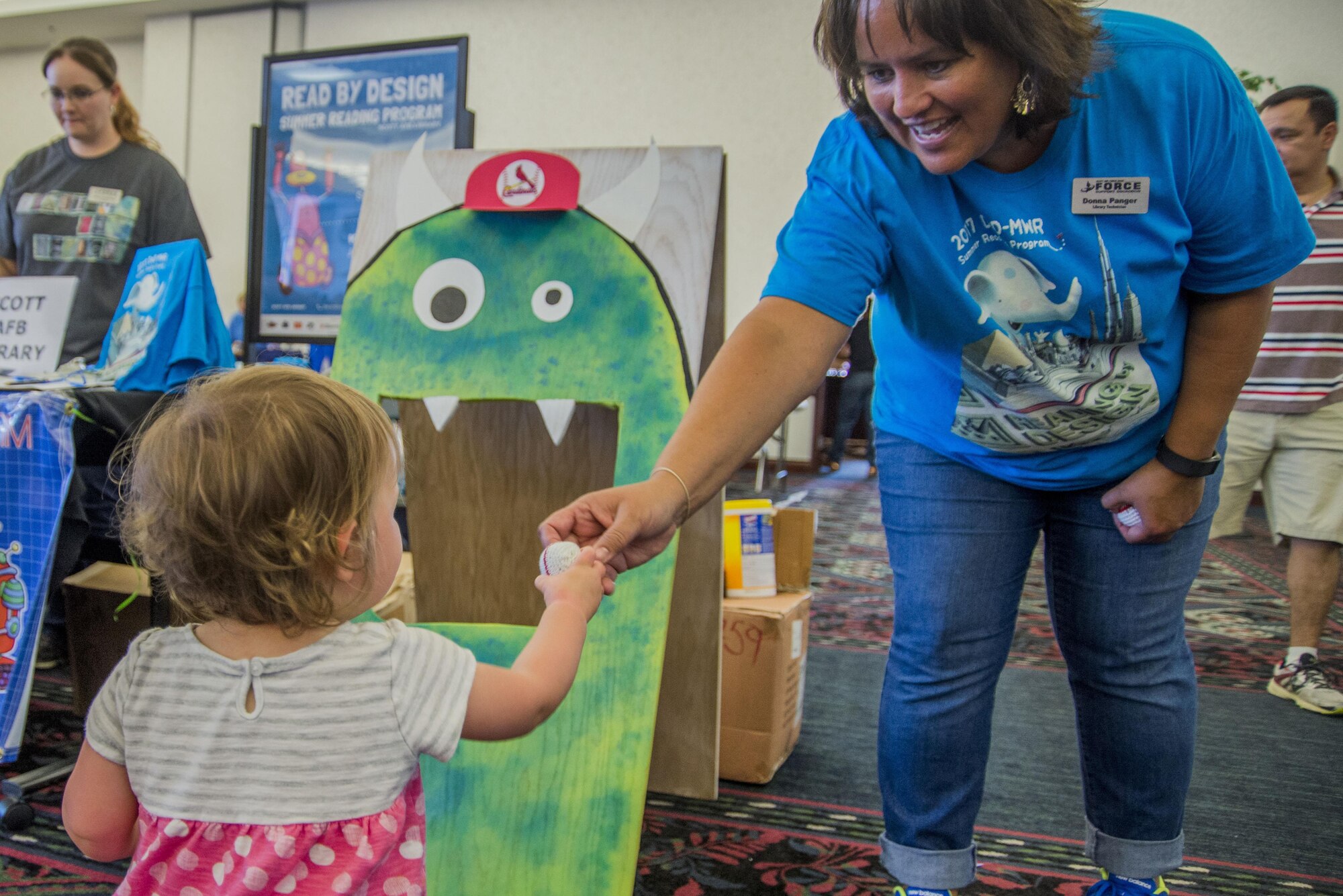 Scott Air Force Base kicked off spring with the annual Spring Fling on May 19. It gave members a chance to celebrate the base’s centennial anniversary with a day of baseball-themed activities, in an effort to enhance comprehensive Airman fitness. The event, which took place at the Scott Event Center, consisted of a whiffle ball home run derby, a speed pitch contest using a radar gun, and a unit slingshot competition. The Spring Fling also included children-friendly activities, such as face painting, a bounce house and other games.