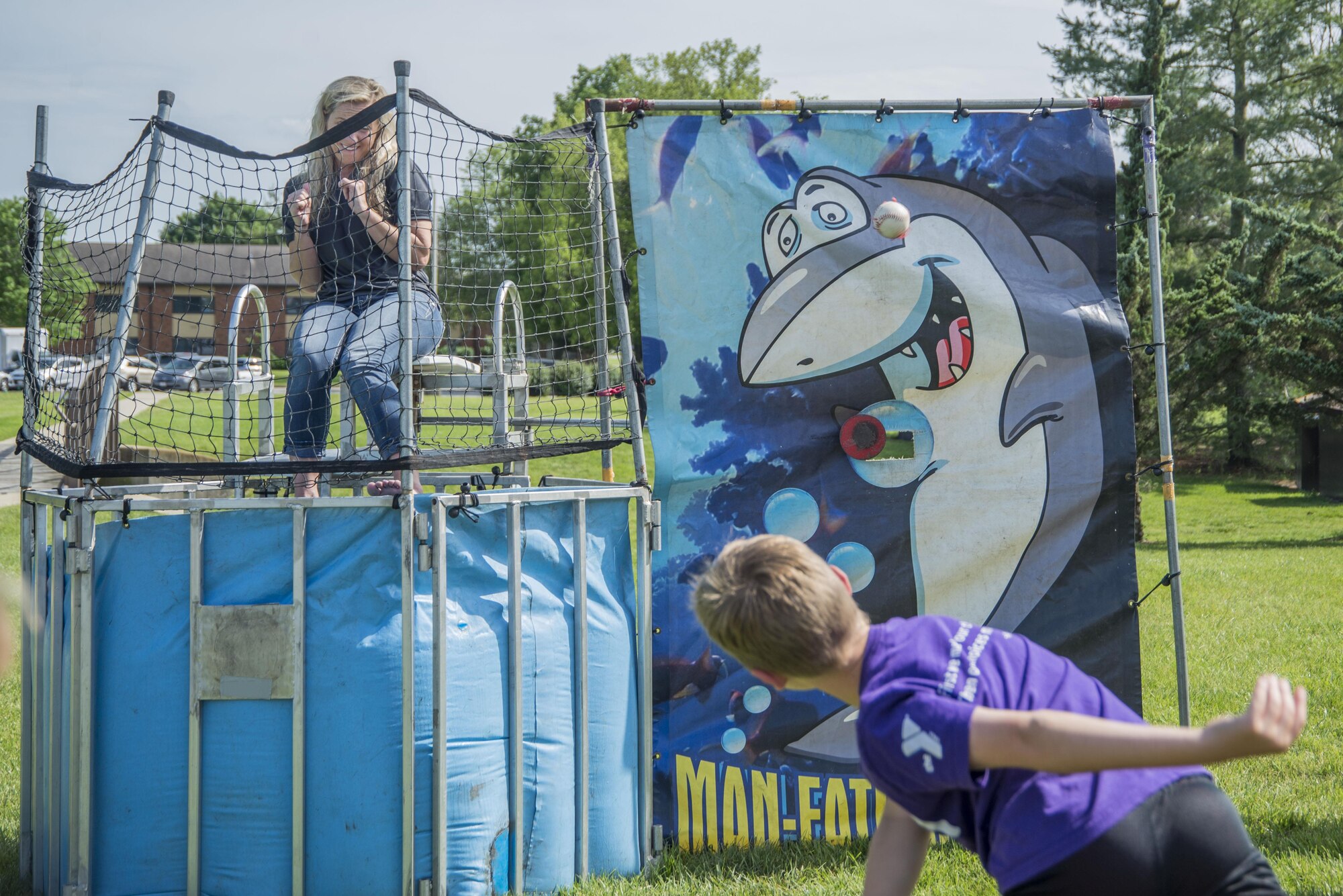 Scott Air Force Base kicked off spring with the annual Spring Fling on May 19. It gave members a chance to celebrate the base’s centennial anniversary with a day of baseball-themed activities, in an effort to enhance comprehensive Airman fitness. The event, which took place at the Scott Event Center, consisted of a whiffle ball home run derby, a speed pitch contest using a radar gun, and a unit slingshot competition. The Spring Fling also included children-friendly activities, such as face painting, a bounce house and other games.