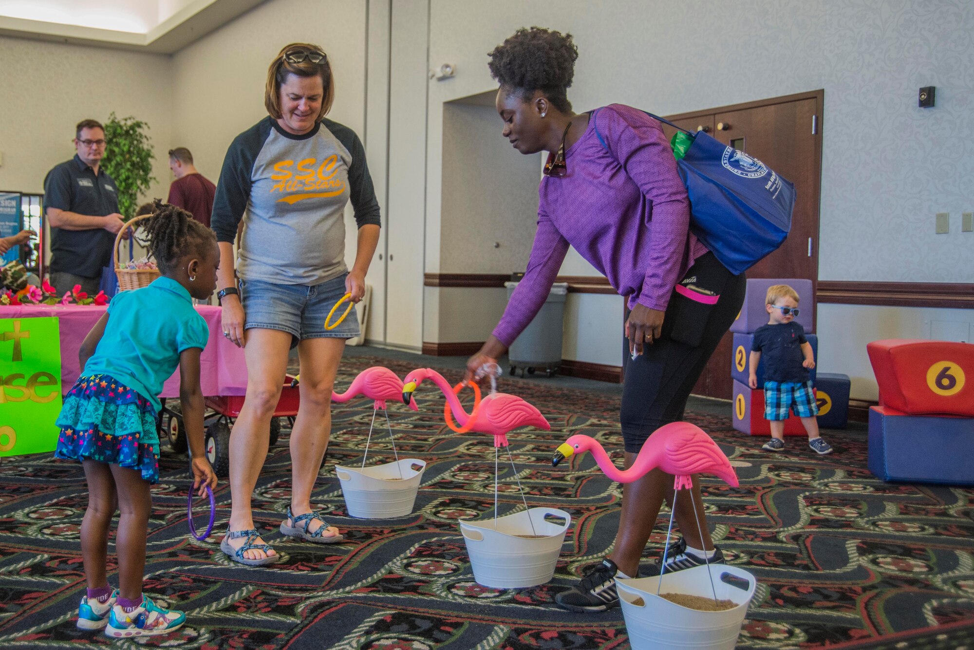 Scott Air Force Base kicked off spring with the annual Spring Fling on May 19. It gave members a chance to celebrate the base’s centennial anniversary with a day of baseball-themed activities, in an effort to enhance comprehensive Airman fitness. The event, which took place at the Scott Event Center, consisted of a whiffle ball home run derby, a speed pitch contest using a radar gun, and a unit slingshot competition. The Spring Fling also included children-friendly activities, such as face painting, a bounce house and other games.
