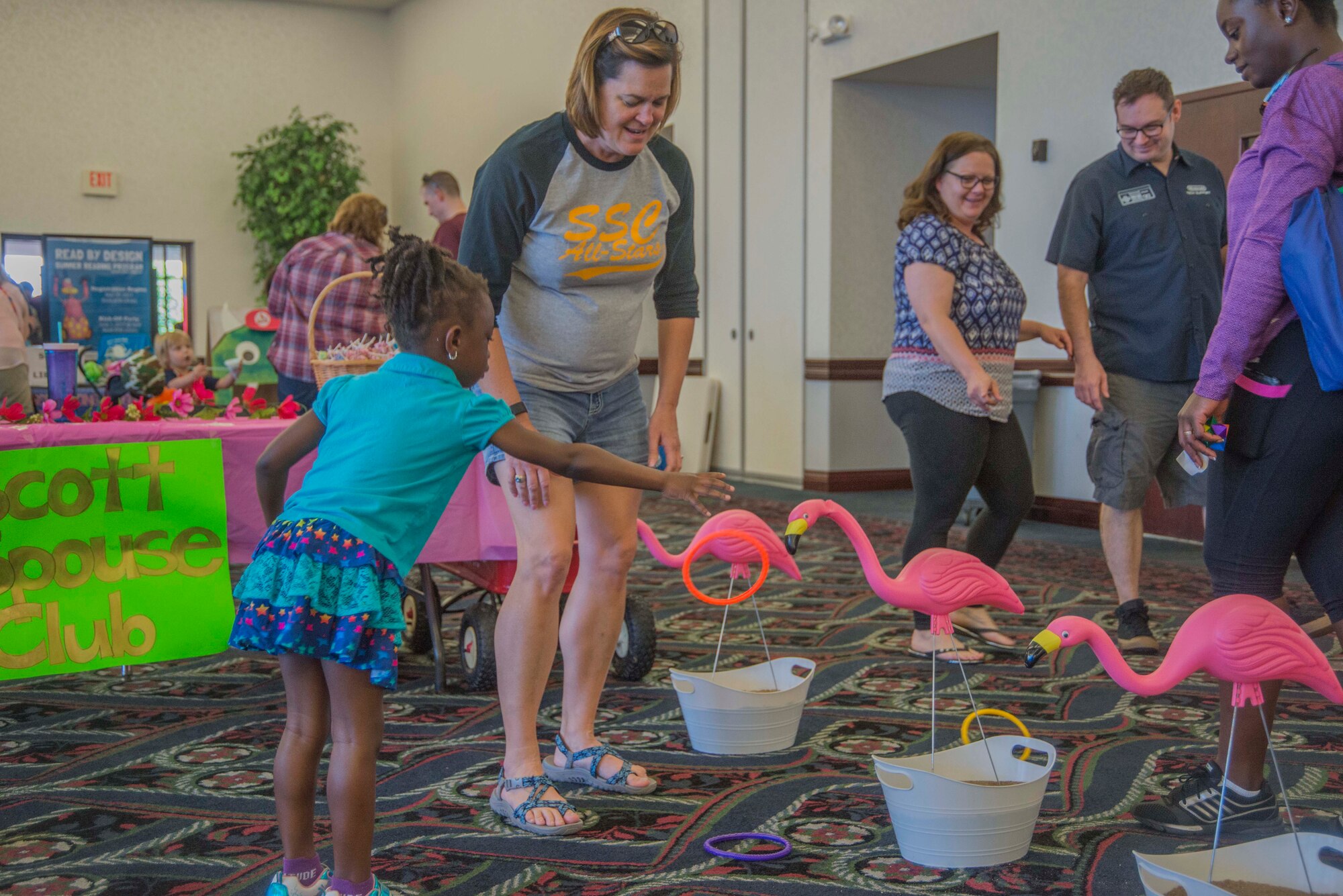 Scott Air Force Base kicked off spring with the annual Spring Fling on May 19. It gave members a chance to celebrate the base’s centennial anniversary with a day of baseball-themed activities, in an effort to enhance comprehensive Airman fitness. The event, which took place at the Scott Event Center, consisted of a whiffle ball home run derby, a speed pitch contest using a radar gun, and a unit slingshot competition. The Spring Fling also included children-friendly activities, such as face painting, a bounce house and other games.