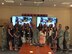 U.S. Air Force Col. Thomas Cooper, 521st Air Mobility Operations Wing commander, and 25 members of the key spouses attend a wing key spouse reception, on Ramstein Air Base, 16-May-2017. (Courtesy photo)