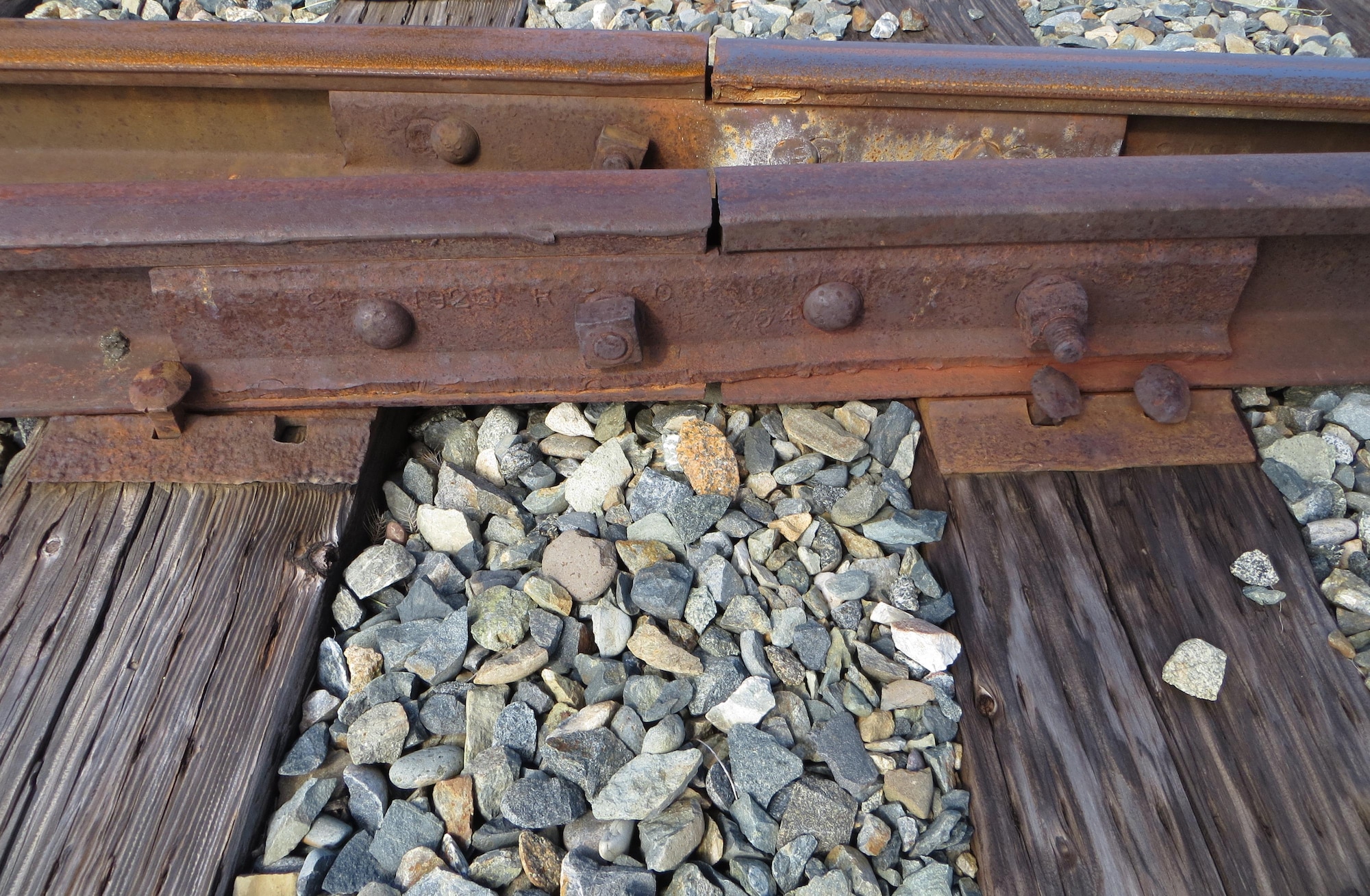 This is a rail joint within the turnout, otherwise known as a railroad switch. A recent training course at Beale Air Force Base, California, provided several practical examples of things to look for during rail inspections. The asset visibility transportation division of the Air Force Civil Engineer Center's Operations Directorate funded and organized the Certified Railroad Inspector training course recently at Beale to assist in training efforts. The program accommodated 21 attendees, comprising civilians, contractors and active duty military from installations across the continental United States as well as Alaska and the Republic of Korea. (Courtesy Photo)