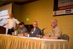 SEATTLE, Wash. (May 23, 2017) Senior Chief Hospital Corpsman Joe Paterniti, Navy non-medical care manger, Navy Wounded Warrior-Safe Harbor, speaks during a “Wounded Warrior and Veterans Perspective,” panel at the 2017 Veteran and Wounded Warrior Hiring Summit held at the Double Tree Hotel in Seattle. The two-day summit is being held in the Pacific Northwest for the first time and is designed to educate Washington area employers of the various benefits of hiring and retaining veterans in their workforce.