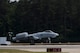 An A-10C Thunderbolt II lands after performing a heritage flight during the Wings Over Wayne Airshow 2017, May, 21, 2017, at Seymour Johnson, N.C. The heritage flight is performed by multiple aircraft at events throughout the United States. Originally established in 1997, the heritage flight showcases the past, present and future generations of aircraft to bolster recruiting. (U.S. Air Force photo by Staff Sgt. Eric Summers Jr.)