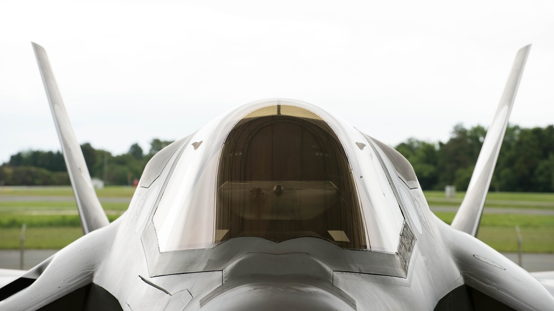 An F-35B is prepped for a test flight at Pax River Integrated Test Force in Patuxent River Md. May 24, 2017. The air station is the testing sight for the F-35’s capabilities. This site will be responsible for the overall design and improvements to the F-35 throughout it’s service history.
