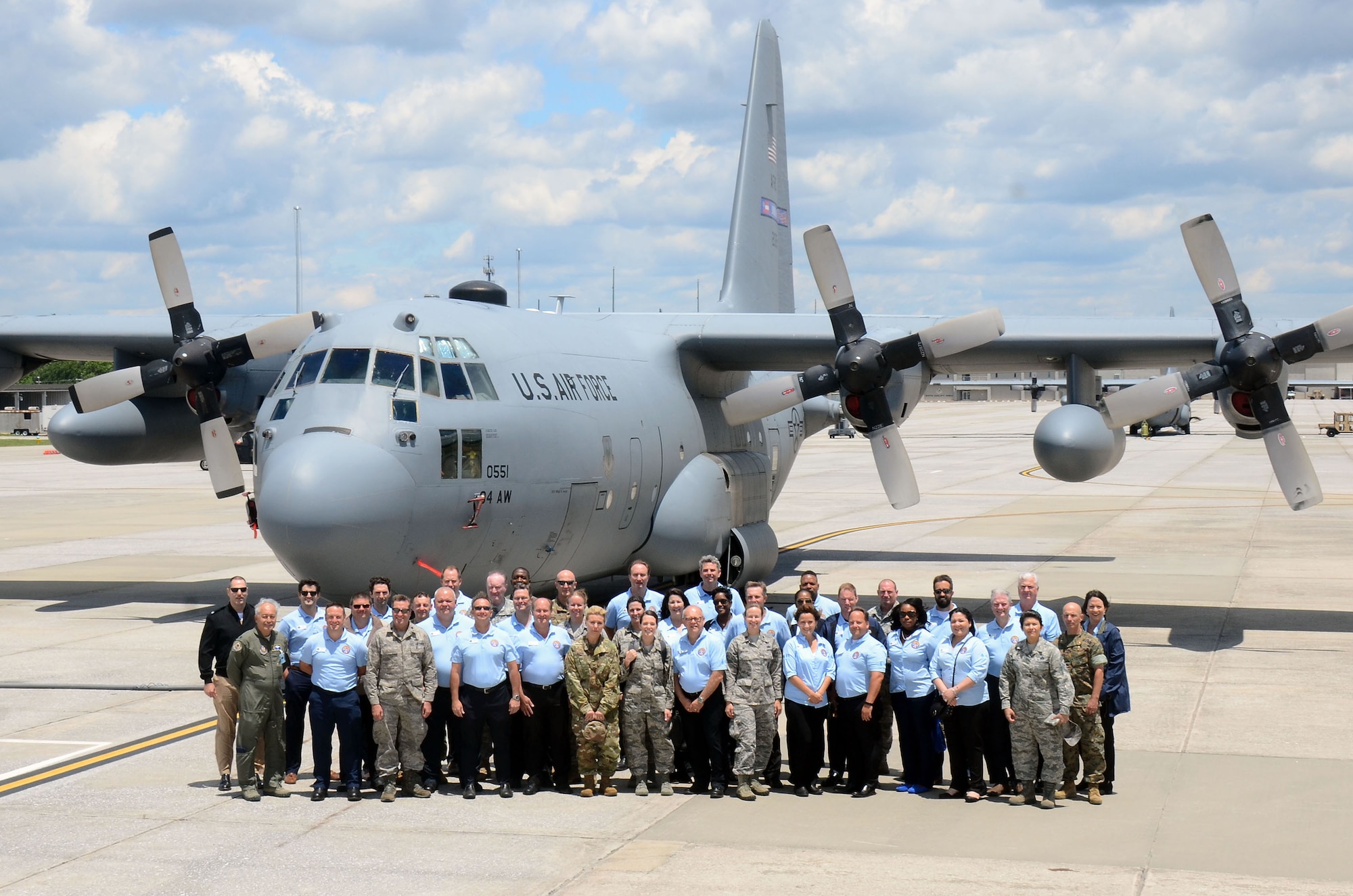 Members of the Honorary Commanders Association Class of 2017 explore various missions and training facilities at Dobbins Air Reserve Base, Georgia May 25, 2017. The HCA annually selects community and business leaders and pairs them with military commanders in a yearlong program, giving the leaders the opportunity to learn more about local military activities, their impact on our economy and various aspects of the national defense system. (U.S. Air Force photo/Don Peek)